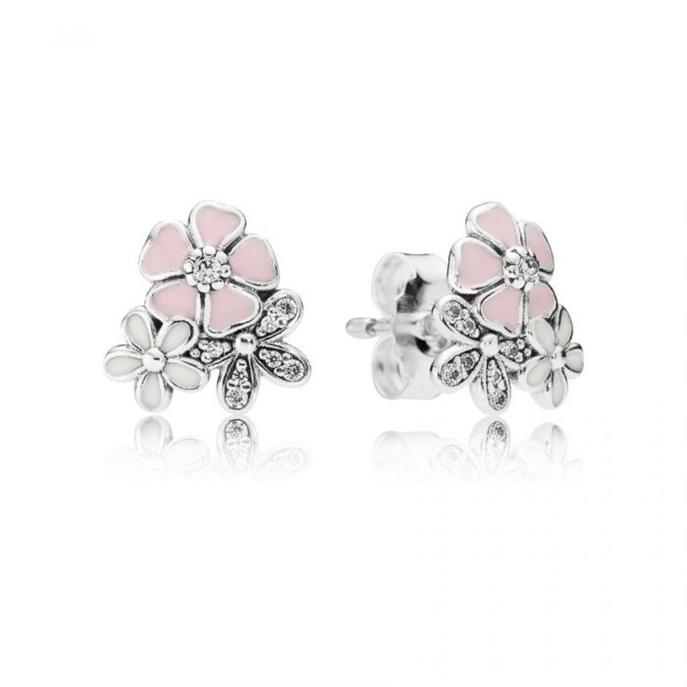 COPY - ~NEW~ Pandora Poetic Bloom Flower CZ Stud Earrings